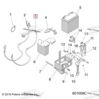 4018199 Трос 1020 мм 4 GA чёрный