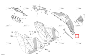 Правый корпус панель Ski-Doo 517308966