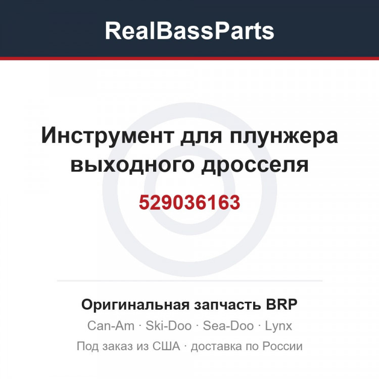 529036163 Инструмент для плунжера выходного дросселя