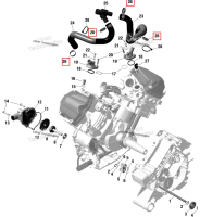 Хомут 24.8 28.0 мм Can-Am Commander 1000R EFI DPS (2022) (420251579)