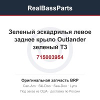 715003954 Зеленый эскадрилья левое заднее крыло Outlander зеленый T3