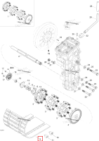 Chenille гусеница 24 X156 X1 25 включает 9 to 11 Ski-Doo Skandic SWT (2009) (M13081)