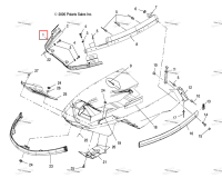 Распорка петля MEDIUM глянцевый чёрный Polaris Widetrak LX (2006) (1012783-067)