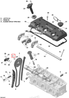 Torx винт фланцевый M6 × 12 Sea-Doo RXP (2016) (420841080)