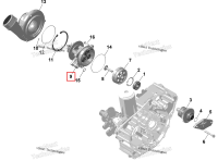 Компрессор в сборе включает no 9 13 Sea-Doo RXP 325 X (2026) (420868017)