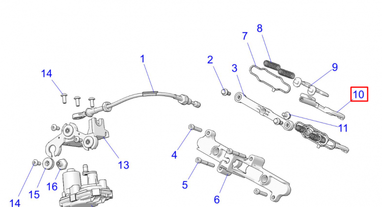 5144089 Лопатка клапана 9R нижняя Polaris
