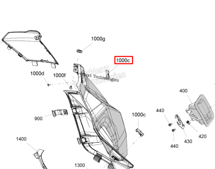 517308587 Застежка Ski-Doo