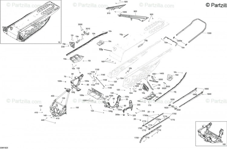 415130178 Черный туннельный модуль 137 XRS. NORTH AMERICA MODELS