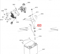 515178658 Крепление аккумулятора Ski-Doo