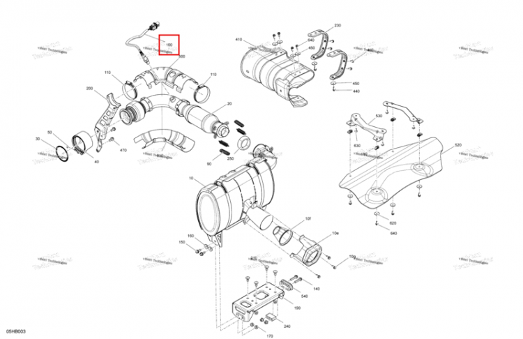 Кислородный датчик Can-Am Maverick Turbo RR XRC (2022) (707602926)