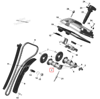 Распредвал впуск 5/53 Can-Am Outlander 4x4 DPS 700 (2025) (420281655)