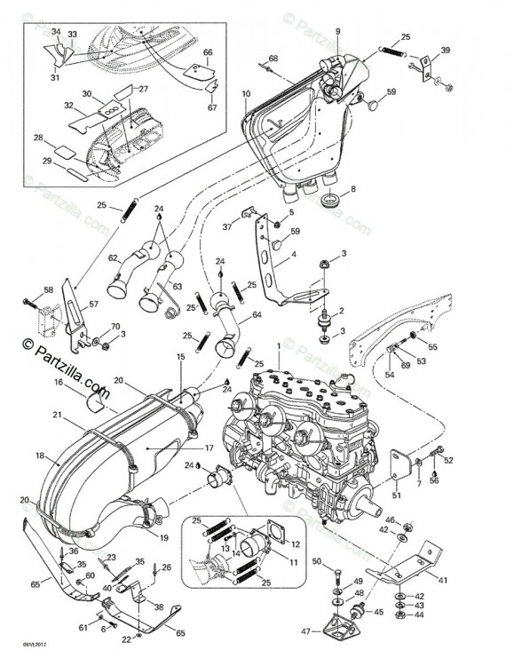 207085544 SCREW-HEX.CAP DIN.931  Болт M8 X 55