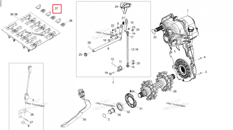 CLEAT направляющая Ski-Doo Expedition TUV 600 H.O. SDI REV-XU (2009) (M5318323)