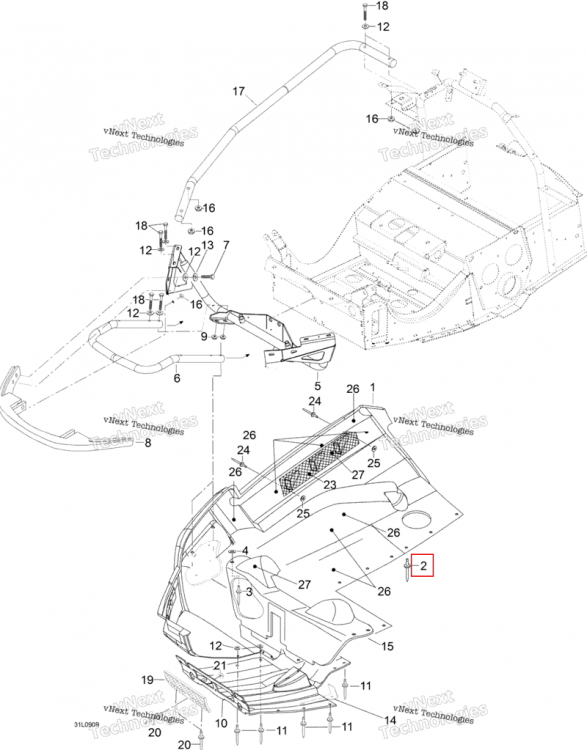 Заклёпка заклёпка Ski-Doo Expedition TUV V800 4-TEC (2009) (M36037)