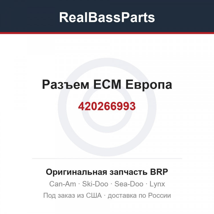 420266993 Разъем ECM Европа