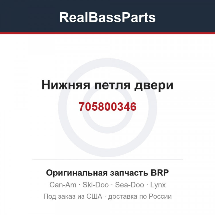 705800346 Нижняя петля двери