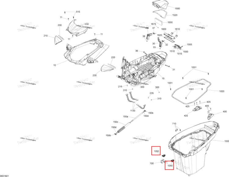 Adjustment крюк Sea-Doo RXT 300 (2018) (269502325)