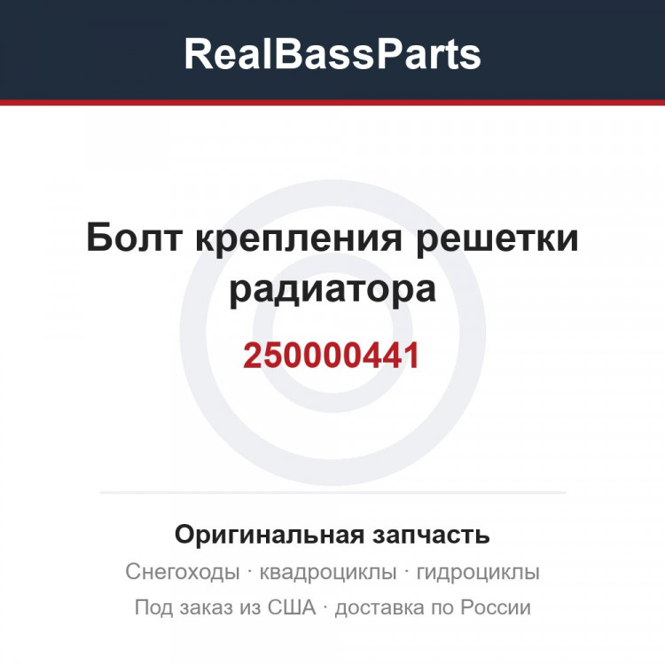 Болт крепления решетки радиатора 250000441