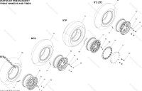 705401268 JANTE AVANT *FRONT WHEEL серебристый