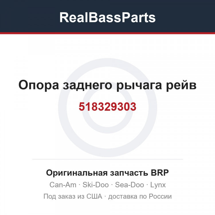 518329303 Опора заднего рычага рейв