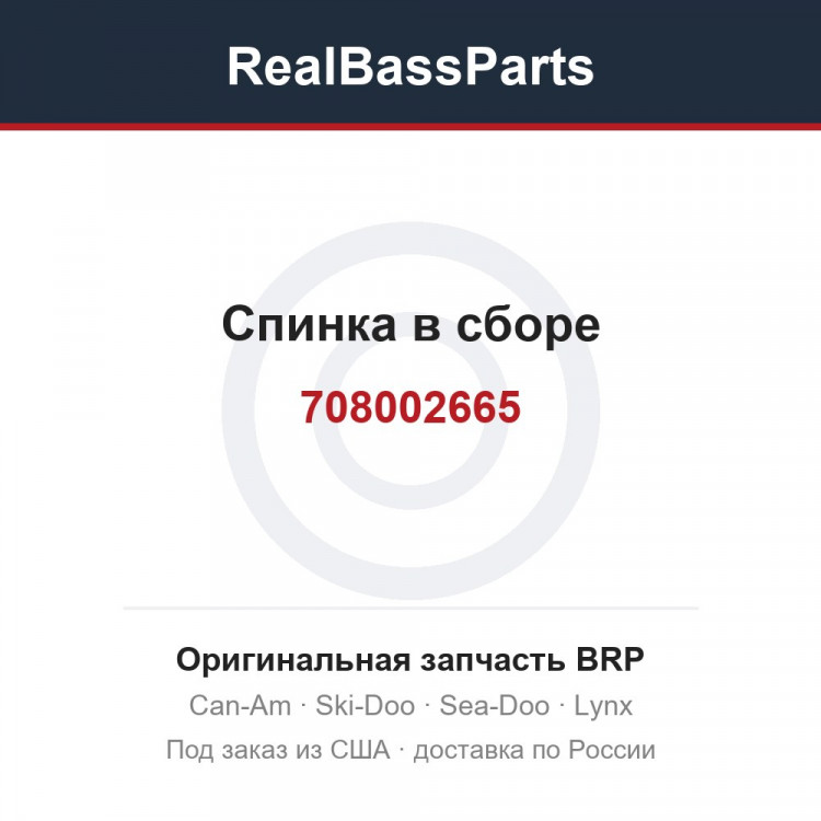 708002665 Спинка в сборе