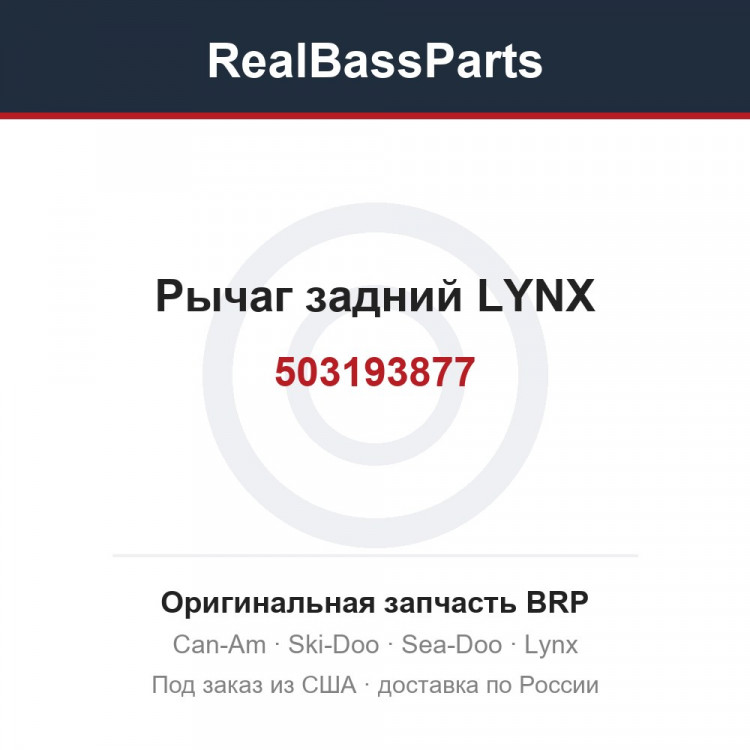 503193877 Рычаг задний LYNX