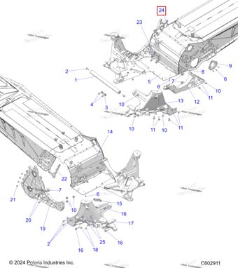 5269827 CLOSEOFF тоннель передний NON PAINTED PART