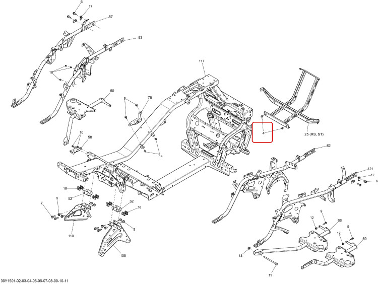 207581844 Шестигранник. винт с фланцем M8 X 20, SCOTCH GRIP