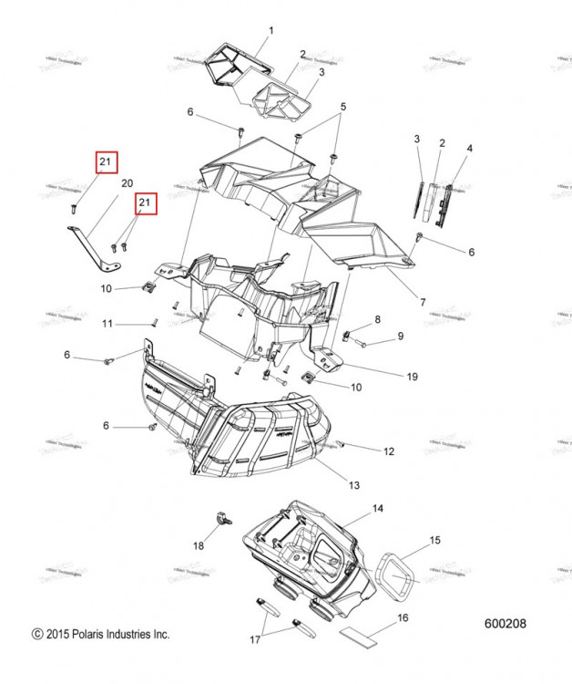 Заклёпка Polaris 800 AXYS Pro RMK LE 155 (2017) (7621463)