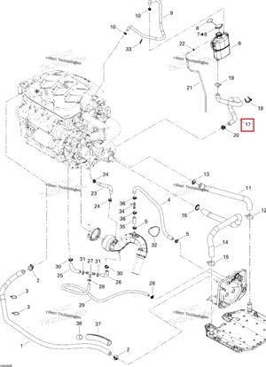 Formed обратный шланг Sea-Doo 276000115