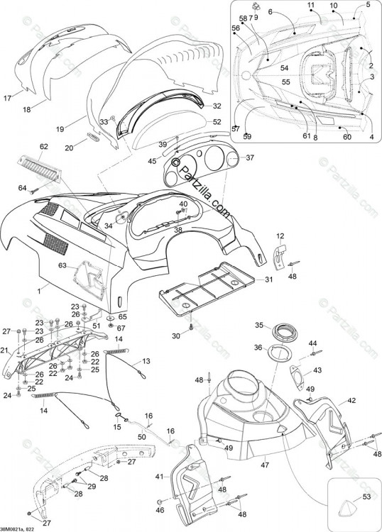 605350909 Изоляция задняя левая нижняя