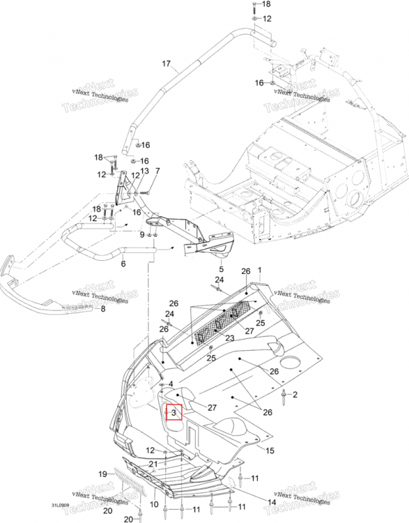 Заклёпка заклёпка Ski-Doo Expedition TUV V800 4-TEC (2009) (M36083)