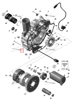 Timing / приводной крышка в сборе включает no 1 6 Sea-Doo GTX 230 (2023) (420912264)