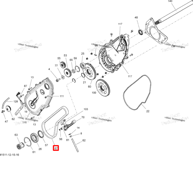 504153266 Цепь 110 Ski-Doo