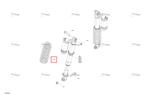Magma красный компрессионный пружина Can-Am 706004508