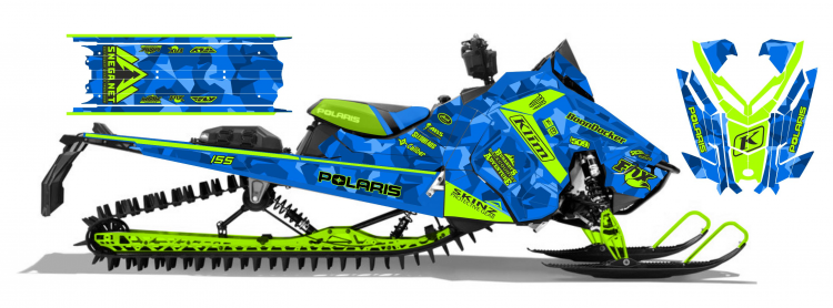 Наклейки для снегоходов Ski-Doo XM XP  Polaris RMK AXYS
