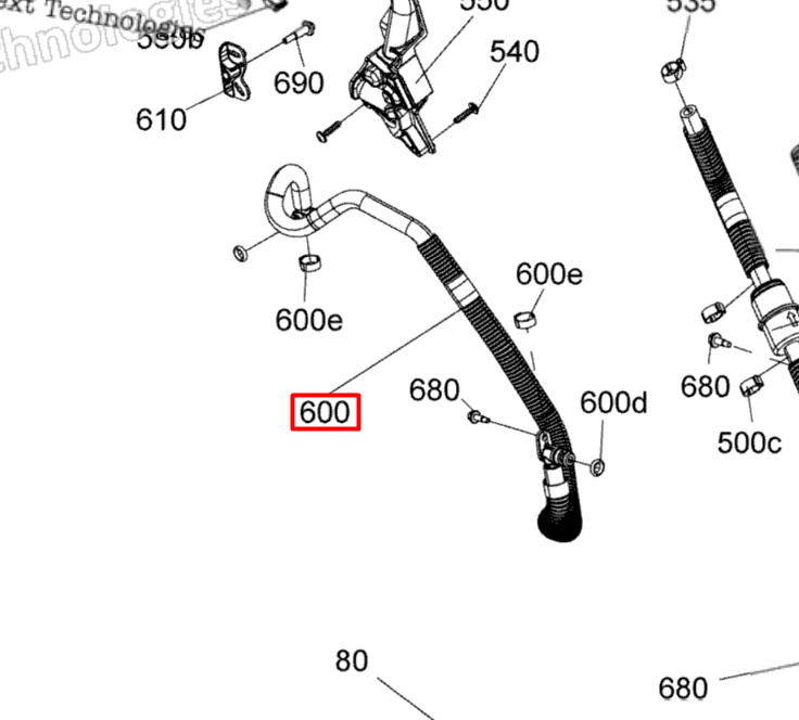 513034151 513034063 Шланг топливный Ski-Doo 513034215