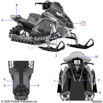 5269901 Шильдик POLARIS STAR SM