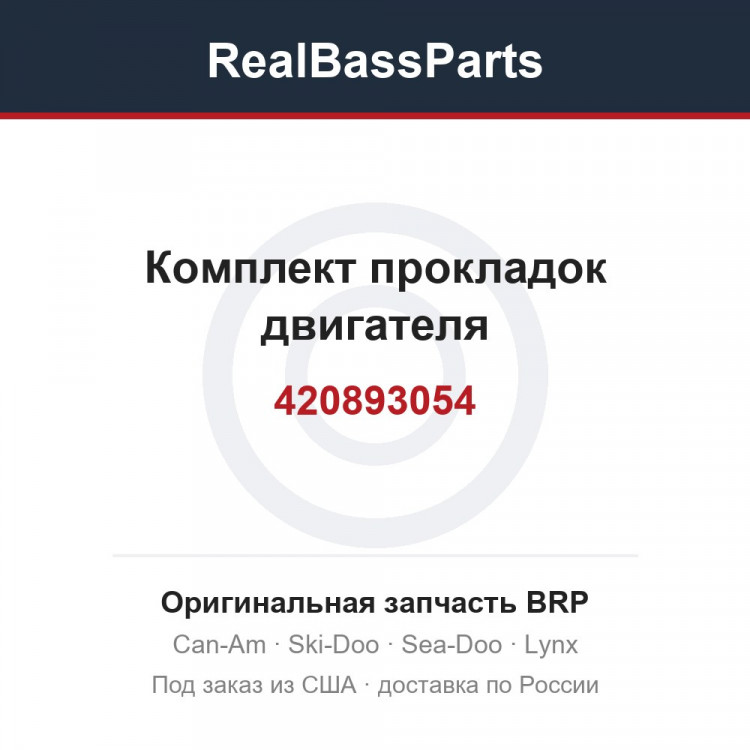 420893054 Комплект прокладок двигателя