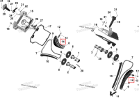 Натяжитель цепи в сборе Can-Am Outlander 4x4 XT 1000R (2025) (420236392)