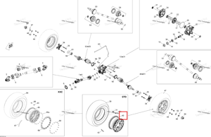Задний обод STD Can-Am 705501465