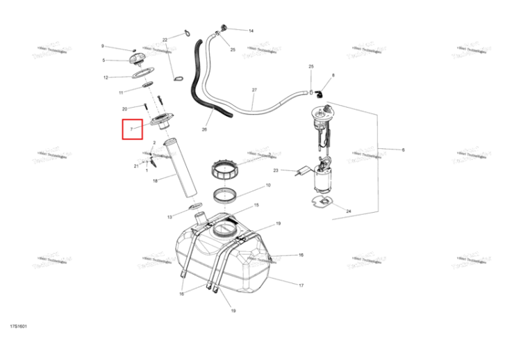 Горловина Neck Sea-Doo Spark (2016) (275500857)