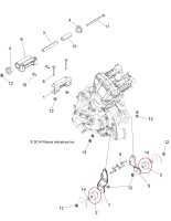 AT-09651 Подушка опора двигателя для квадроциклов Polaris Sportsman 400/500/570/800 3024012/3110044/3023593/3021936/3022071