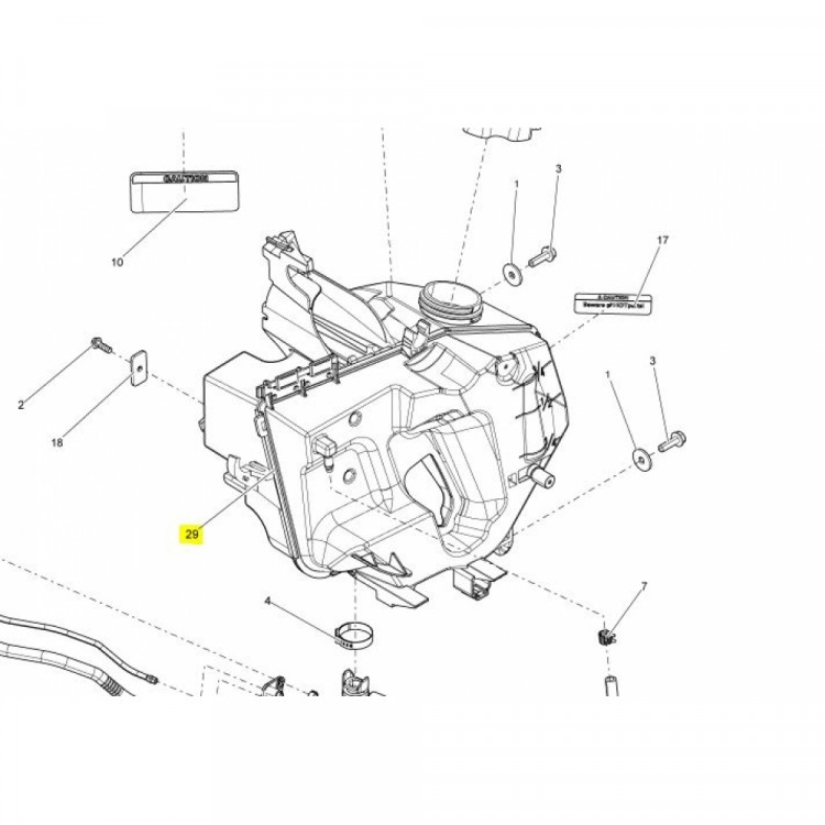 519000311 Бачек масляный XM Ski-Doo 519000299 519000297