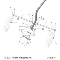 7061165 Наконечник рулевой тяги внутренний Polaris  