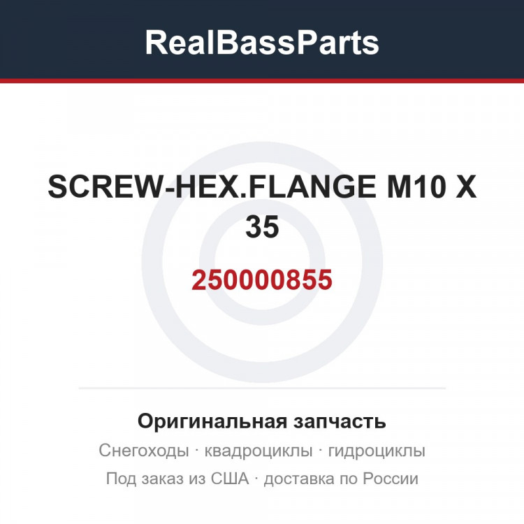 250000855 SCREW-HEX.FLANGE M10 X 35