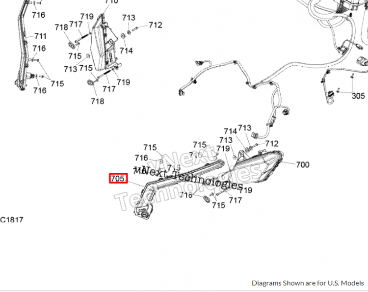 710004994 Фонарь левый Can-Am