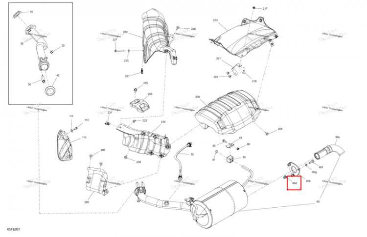 Threaded вставка M8 × 1.25 Can-Am Outlander 4x4 DPS 700 (2025) (250100238)