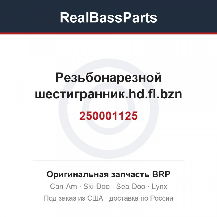 250001125 Резьбонарезной шестигранник.hd.fl.bzn