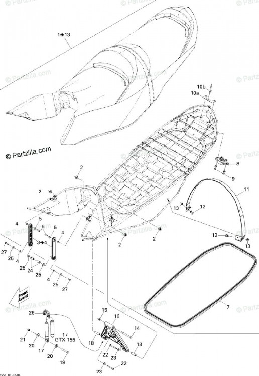 269001684 Амортизатор SeaDoo OEM Shock